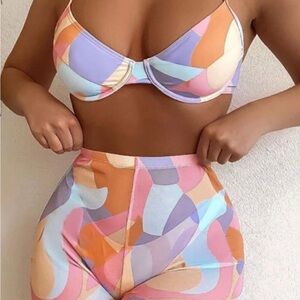 Colorful Abstract Bikini Set